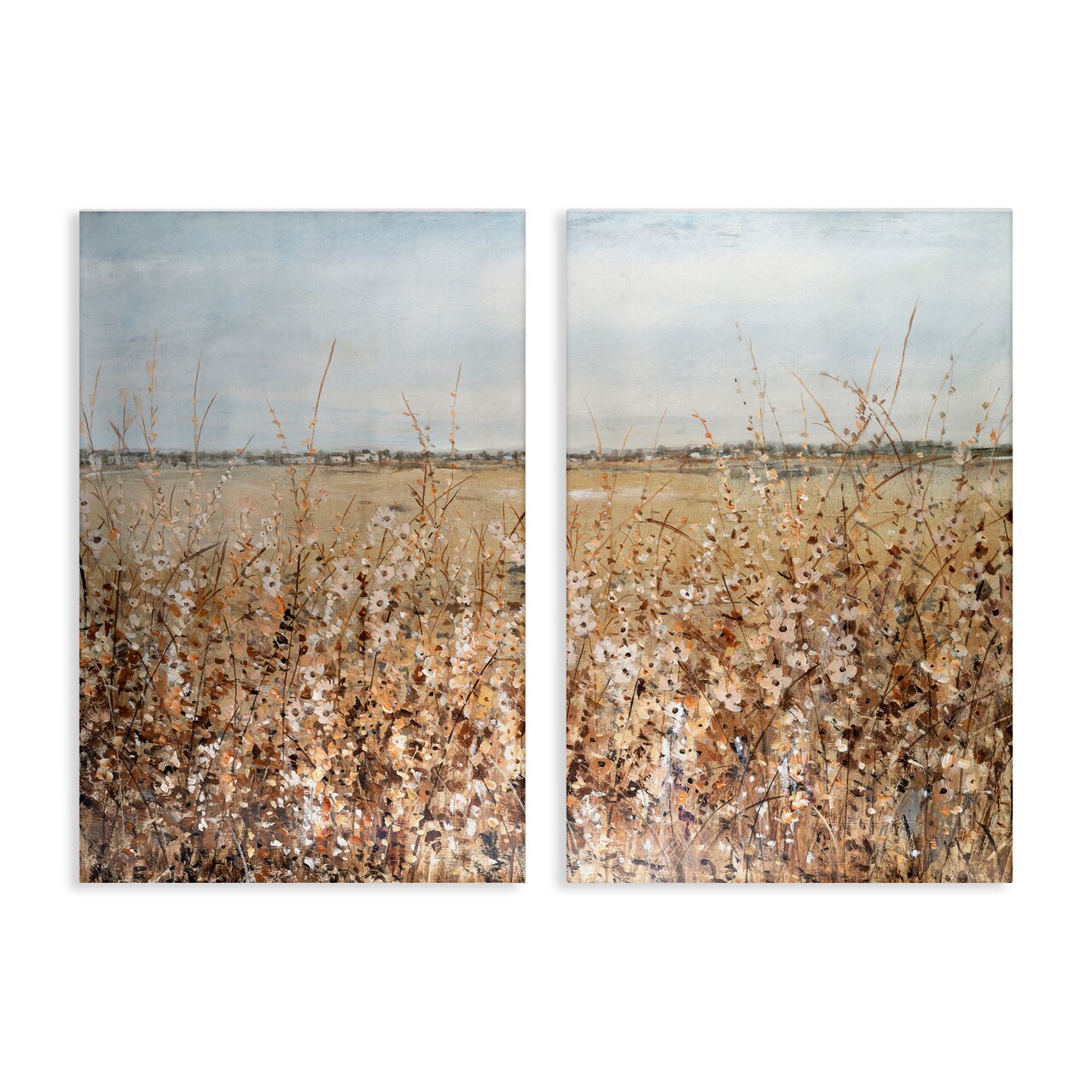 Stupell Industries Rustic Country Prairie 2pc Canvas Wall Art Set Design by Tim OToole